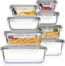 Vtopmart 16 Pieces Glass Containers Set for Food Storage for - £32.85 GBP