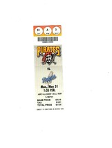 May 31 1999 LA Dodgers @ Pittsburgh Pirates Ticket Gary Sheffield - £15.81 GBP