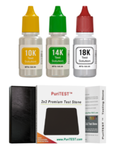 PuriTEST 10k 14k 18k Gold Test Acid Solutions Tester Kit Detect Metals S... - $19.99