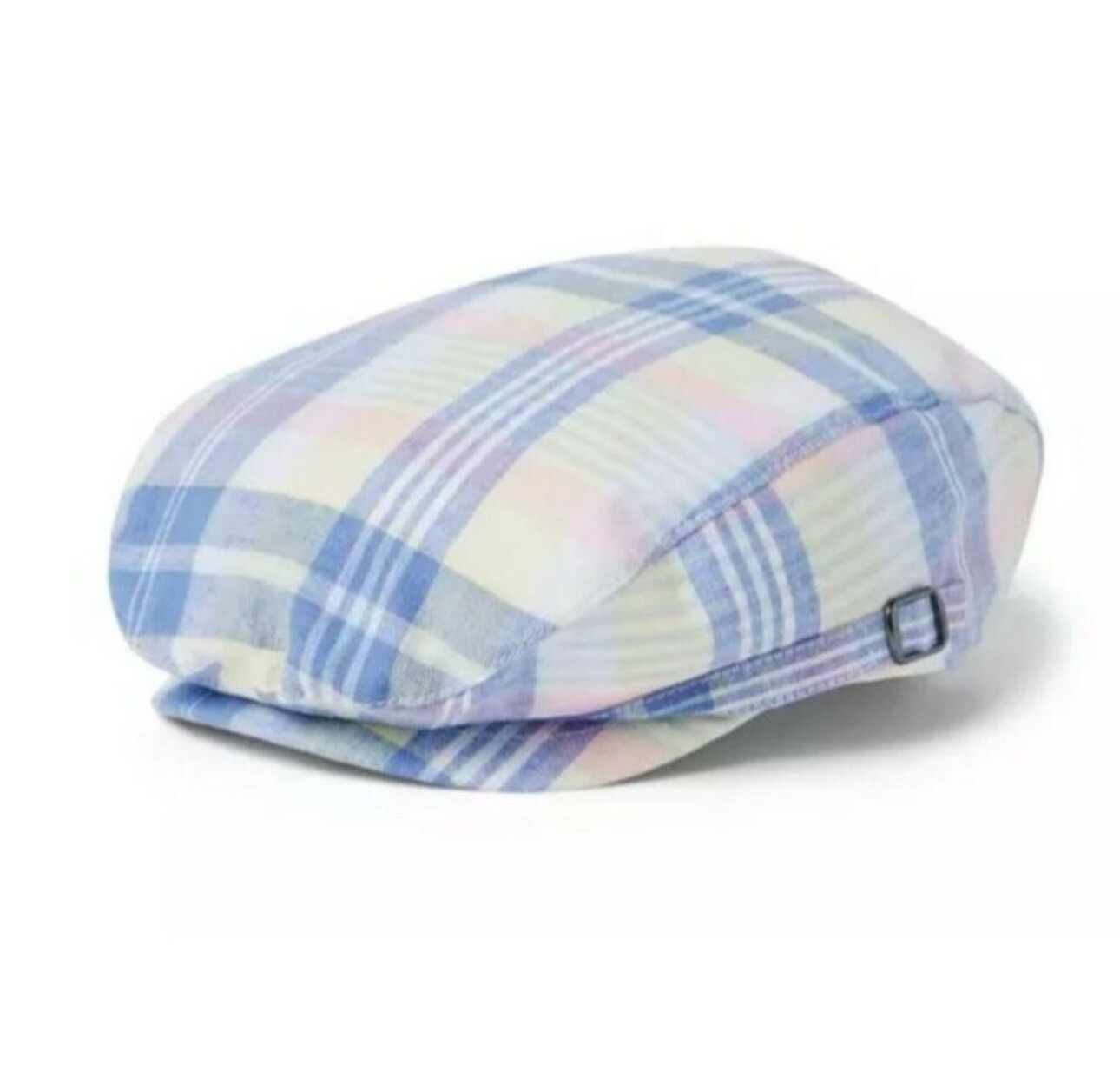JANIE AND JACK NWT Pastel Plaid Newsboy Cap Size 2-3T Spring Summer Church - $12.49