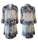 Michael Stars Charlotte Print Boho Rayon Print Drawstring Tie Dress Wome... - $24.99