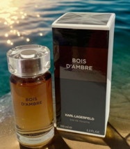 Karl Lagerfeld Bois D&#39;ambre Eau De Toilette Spray For Men 3.3oz New Sealed Box - £30.08 GBP