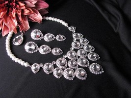 Statement Wedding  Necklace Bridal Necklace - Bridal Jewelry - Wedding Necklace  - £19.98 GBP