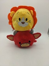 Bun Bunn Stuffed Toy 1 Yellow Lion Cat And 1 Red Bull Stuffed Animal Plush 7" - $9.75