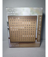 Hammer + Axe Brown Table-Top LED Word Clock - NEW OPEN BOX - €19,04 EUR