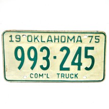 1975 United States Oklahoma Commercial Truck License Plate 993-245 - £14.70 GBP