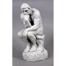 Thinker by Auguste Rodin 12" French Museum Statue Sculpture Replica Repr... - $157.41