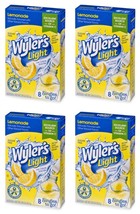 4-PACK Wyler’s Light Lemonade Drink Mix Singles to Go Sugar Free SAME-DA... - $9.88