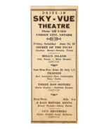 1957 Sky Vue Drive In Theatre Advertisement Vintage Movies Carson City D... - €17,06 EUR