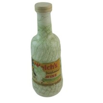 Welch’s Refreshment Wine Bottle Hazel Atlas Drizzle Milk Glass 1955 Torn... - $8.99