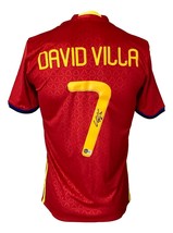David Villa Autografato Spagna Adidas Climacool Maglia da Calcio Bas - £267.15 GBP
