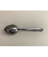 Vintage TEA INFUSER STRAINER SPOON Silver Plate Hinged Made in Italy - £19.61 GBP