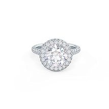  IGI 1.10 Carat- Round Cut Lab Grown Diamond Engagement Ring In 14k Gold - £2,913.74 GBP
