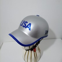 Custom Helmet Motorcycle Half Helmet Baseball Hat Cap silver with royal ... - £180.99 GBP