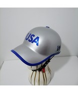 Custom Helmet Motorcycle Half Helmet Baseball Hat Cap silver with royal ... - £183.79 GBP