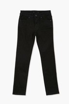 Girls Jeans Denim Chaps Black Adjustable Waist Whisked Straight Flat Fro... - $14.85