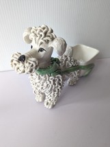 Vintage Spaghetti Poodle Cart Planter Italy Hand Painted Crafted Unique Dog Rare - £179.85 GBP