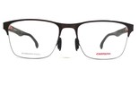 Carrera Eyeglasses Frames 8830/V 09Q Brown Red Square Half Rim 56-19-145 - $46.59