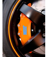 NOS brake caliper stickers 6pcs, light blue - $17.99