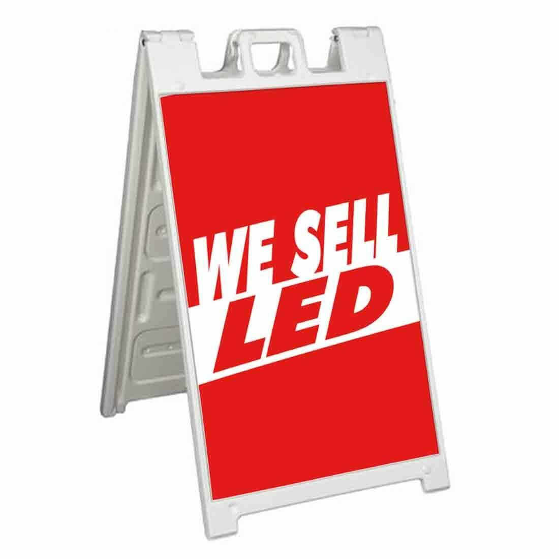 WE SELL LED Signicade 24x36 Aframe Sidewalk Sign Banner Decal LIGHTING ...