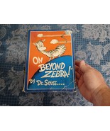On Beyond Zebra Dr Seuss - 1955 Random House Paperback No Bar Code - $29.69