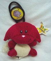 Neopets RED KACHEEK CLIP KEYCHAIN 3&quot; Plush STUFFED ANIMAL Toy 2005 McDon... - $14.85