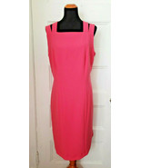 NWT Boss Daphima Compact Crepe Sheath Dress Lychee Pink Size14 - £98.06 GBP