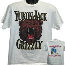 Yukon Jack Bering Sea Ice Classic T Shirt Medium Vintage 90s Golfing Mens White - £52.68 GBP