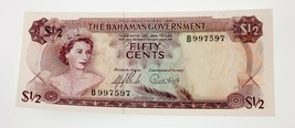 1965 Bahamas 1/2 Dólar Nota que No Ha Circulado Estado Recoger #17 - £74.92 GBP