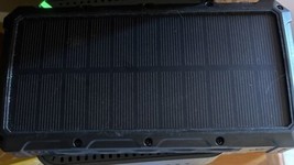 X-DRAGON 10000 mAh Portable External Solar Power Bank - Black - £30.92 GBP