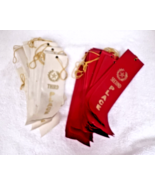37 Older 2nd &amp; 3rd Place Winning Ribbon's  17 Red 2nd Place 20 White 3rd... - $29.21