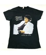 Michael JACKSON T-Shirt Hemd Damen L Schwarz King Von Pop Thriller Antik... - £18.76 GBP