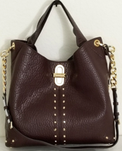 MICHAEL KORS UPTOWN ASTOR LEGACY STUDDED BAROLO  LEATHER LARGE TOTE BAGNWT! - £237.97 GBP