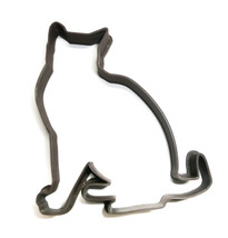 Cat Kitty Sitting Animal Cookie Cutter Fondant Baking Tool 3D Printed USA PR525 - £2.36 GBP