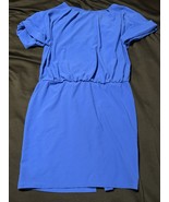 Gibson &amp; Latimer Royal Blue Short Sleeve Blouson Dress Size Large - $30.45 CAD