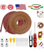 2-Piece Treadle Sewing Machine Belt Set - 183cm Leather with Accessories - $35.86 CAD