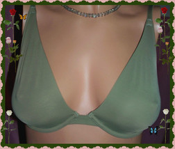 34D FIr Olive Green Smooth Body by Victorias Secret DEMI Plunge Unlined ... - £23.97 GBP