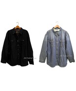 NWT Lee Sherpa Lined Blue/Black Denim Durable Warm Shirt Jacket XL/2XL M... - £46.85 GBP