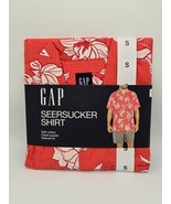 GAP Men&#39;s Soft Short Sleeve Relaxed Fit Seersucker Button Up Shirt Size ... - $24.75