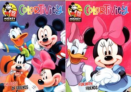 Mickey - Coloring &amp; Activity Book - The Best of Friends &amp; Fun with Friends Set - £8.56 GBP