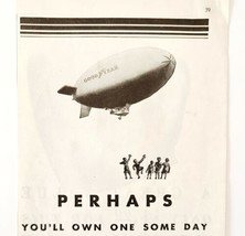 1930 Goodyear Blimp Airship Dirigible Advertisement Boy&#39;s Life Aviation ... - £15.39 GBP