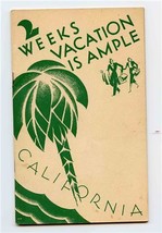 1934 California 2 Weeks Vacation Is Ample Booklet Photos &amp; Trips Movie S... - £37.65 GBP