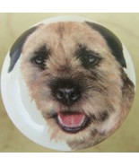 Ceramic Cabinet Knobs W/ Border Terrier DOG knobs 229 - $6.11 CAD