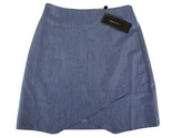 BCBG Maxazria Mini Skirt Blue Size 4 Dark Chambray Comb  New - £21.84 GBP