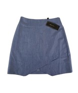 BCBG Maxazria Mini Skirt Blue Size 4 Dark Chambray Comb  New - £22.13 GBP