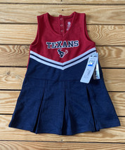 NFL team apparel NWT $24.99 girl’s Texans cheer outfit Size 4 Red blue Q9 - £12.03 GBP
