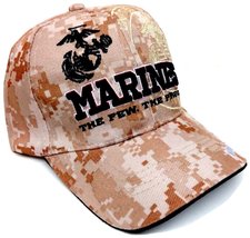 US Marines Corps Few Proud Military USA Digital Camo Camouflage Licensed Hat Cap - £18.03 GBP