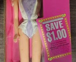 Fashion Play Barbie Doll Mattel 1990 9629 Vintage Pink Stamps Blonde Sealed - $13.99