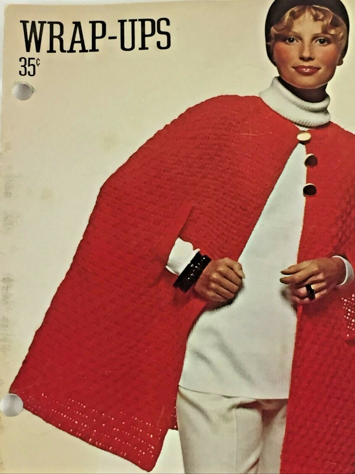 Vintage 1972 Woman's Fashion Coats & Wraps by Coats and Clark's Studio~ New York - $19.03