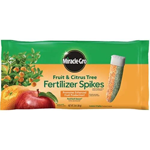 Miracle-Gro Fertilizer Spikes for Fruit and Citrus Trees, 12-Pack (Not S... - $25.69